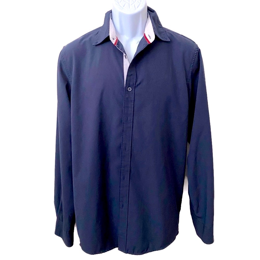Fried Denim, Long Sleeve Slim Fit Button Down Shirt